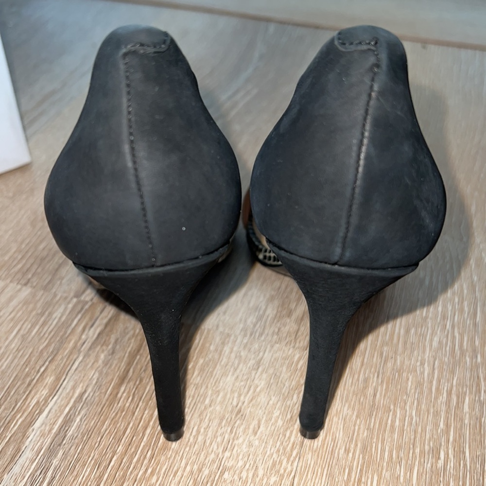 Nib Steve Madden Echco Multi Color Open Toe Heels… - image 3